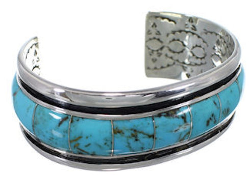 Sterling Silver Southwest Turquoise Cuff Bracelet EX41617